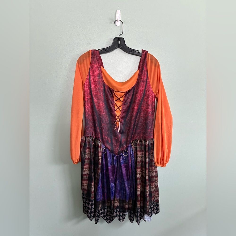 Hocus Pocus Mary Sanderson Witch Kids Girls Halloween Costume Sz Large